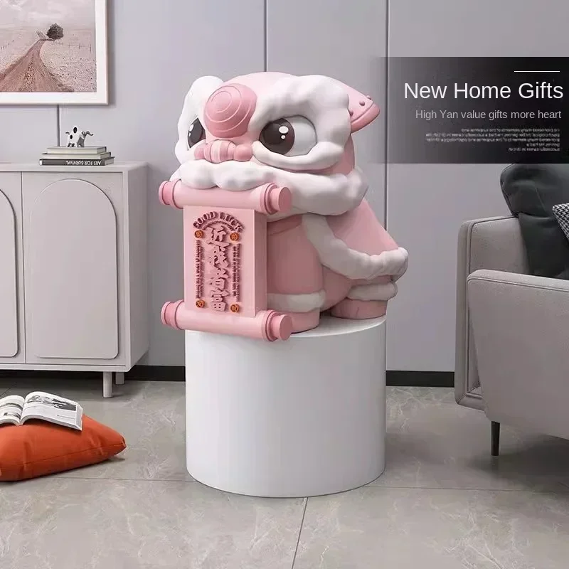 زخرفة أرضية رقص الأسد، زخرفة بجوار الأريكة في غرفة المعيشة، فتحة ترحيب لمتجر الرقص الأسد، هدية هووسورمينغ #2