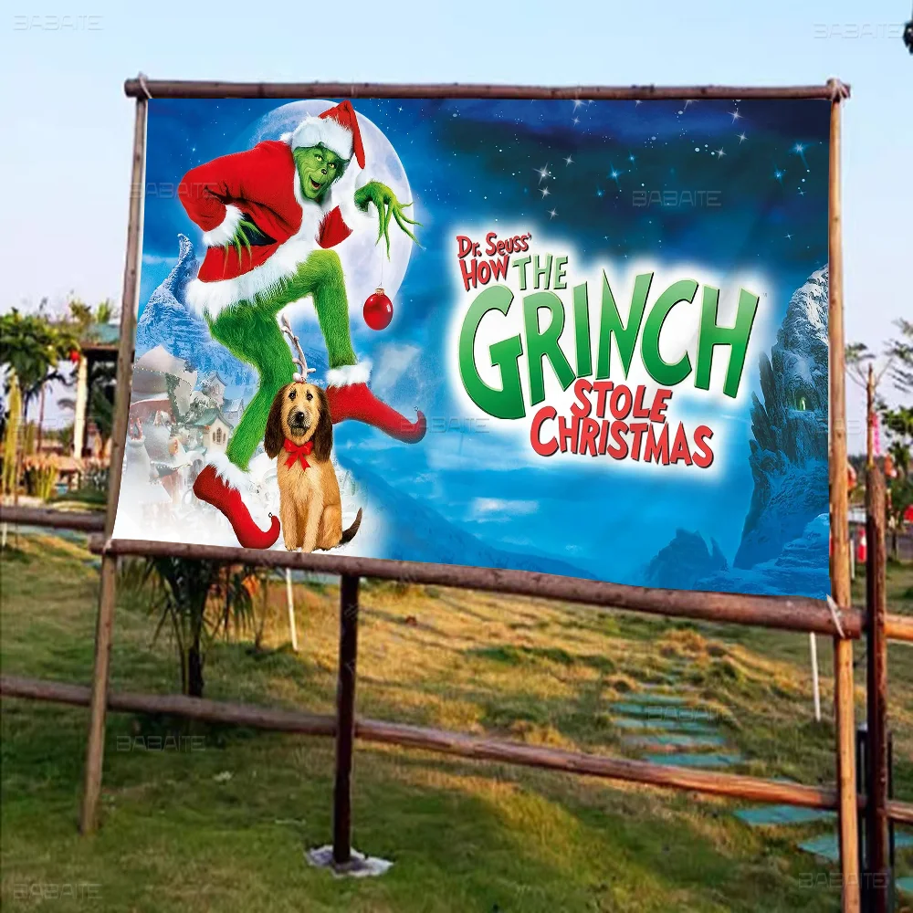 Film The G-Grinch C-Christmas Colorful Flag Wall Hanging Bohemian Wall Banner Mandala Indoor Art Decor