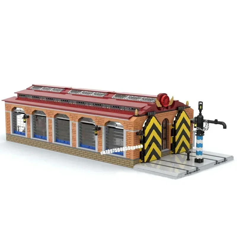 

New City Hot Selling Street View Moc Modular Railway Steam Train Museum Model Custom Puzzle Diy Creative Ideas Kids Toys Gifts