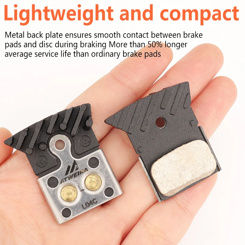 ATWEINA BR-L04C Bicycle Brake Pads Hydraulic Brake Pad Road MTB Bike For XT SLX M8110 M7110 R8070 R4700 R7070