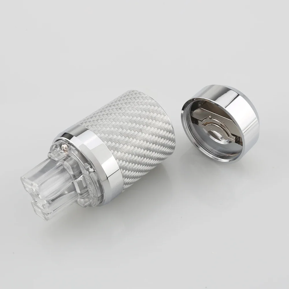 Pair High Quality FP841 Carbon Fiber Rhodium Plated AU Australia 15A AC plug Power Connector HIFI DIY Mains Connector,new