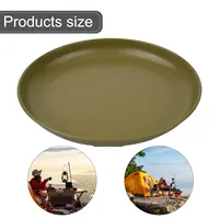 Camping Tableware Titanium Plate Tourist Dishes Food Pan Kit Dinner Set For Outdoor Bushcraft Picnic With Non-stick Coating