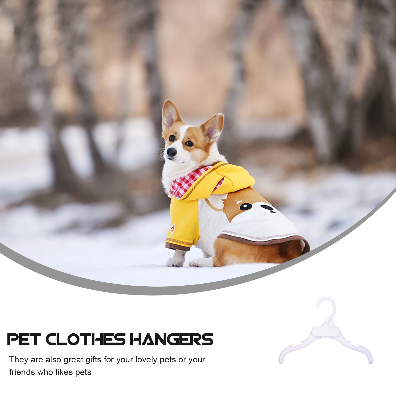 

10pcs Pet Clothes Hangers Lightweight Non-Slip Dog Clothing Organizers For Pets Kids Puppy Animal Supplies Home Storage Tools