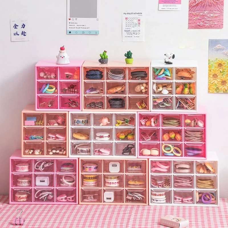 

Настольный органайзер, пылезащитный многосеточный настольный органайзер для ящиков, портативный ящик для хранения ювелирных изделий, косметики, всякой всячины, канцелярских принадлежностей