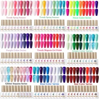 BORN PRETTY Juego de esmaltes de uñas en gel Ancora colección de colores rojos Soak Off UV LED Kit de esmaltes de uñas en gel para uñas de manicura DIY