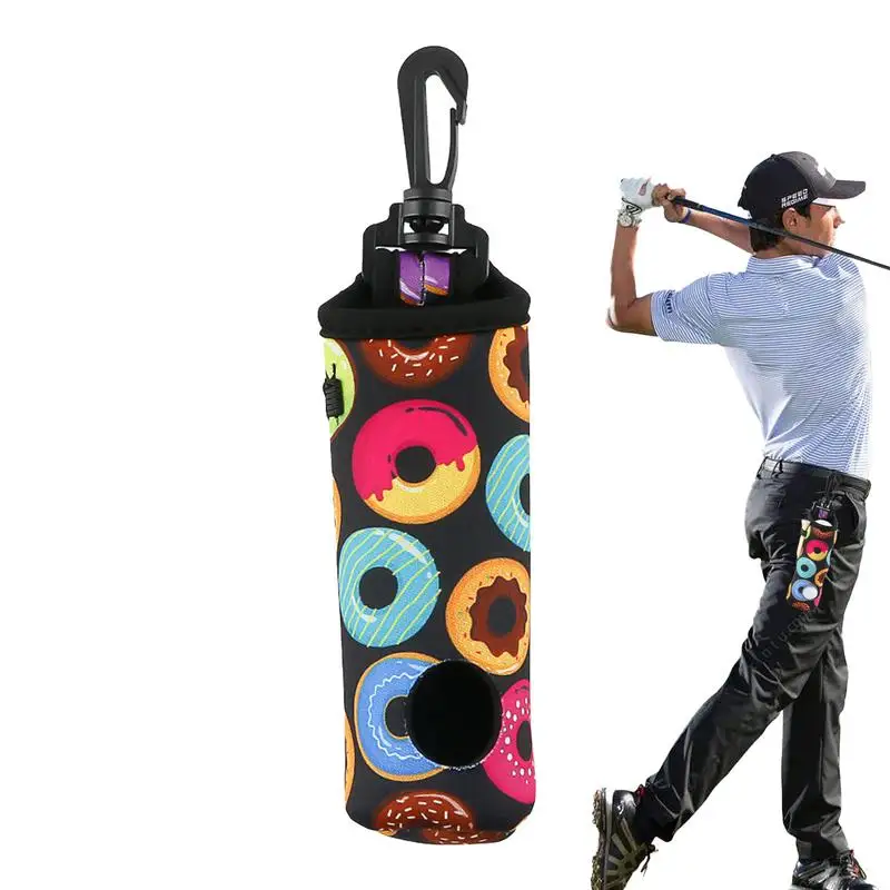 Sac de taille de balle de golf portable, sacs de support de balle de golf, sac de rangement en poudre, étui de balle de golf, fournitures de golf, accessoires