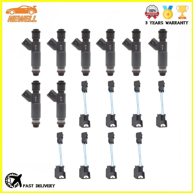 

8pcs 2F1E-A7A 2F1E-9F593-A7A Fuel Injector For DODGE & JEEP B1500 B2500 B3500 GRAND CHEROKEE 5.2L 5.9L 53030778AB RL030778AB