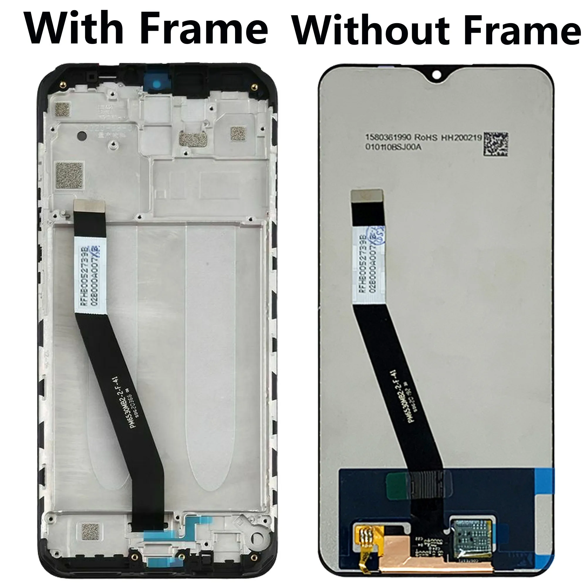 For Xiaomi Redmi 9 Display Touch Screen Full With Frame M2004J19AG  M2004J19C Lcd Digitizer Assembly Replacement Repair Parts