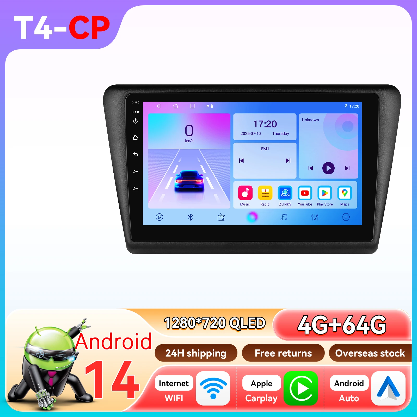 Hizpo Auto Intelligente Systemen voor VW Skoda Rapid Seat Toledo 2013 2014 2015 2016 2017 2018 2019 Seat Toledo 2015 - 2018 GPS Multimedia Stereo