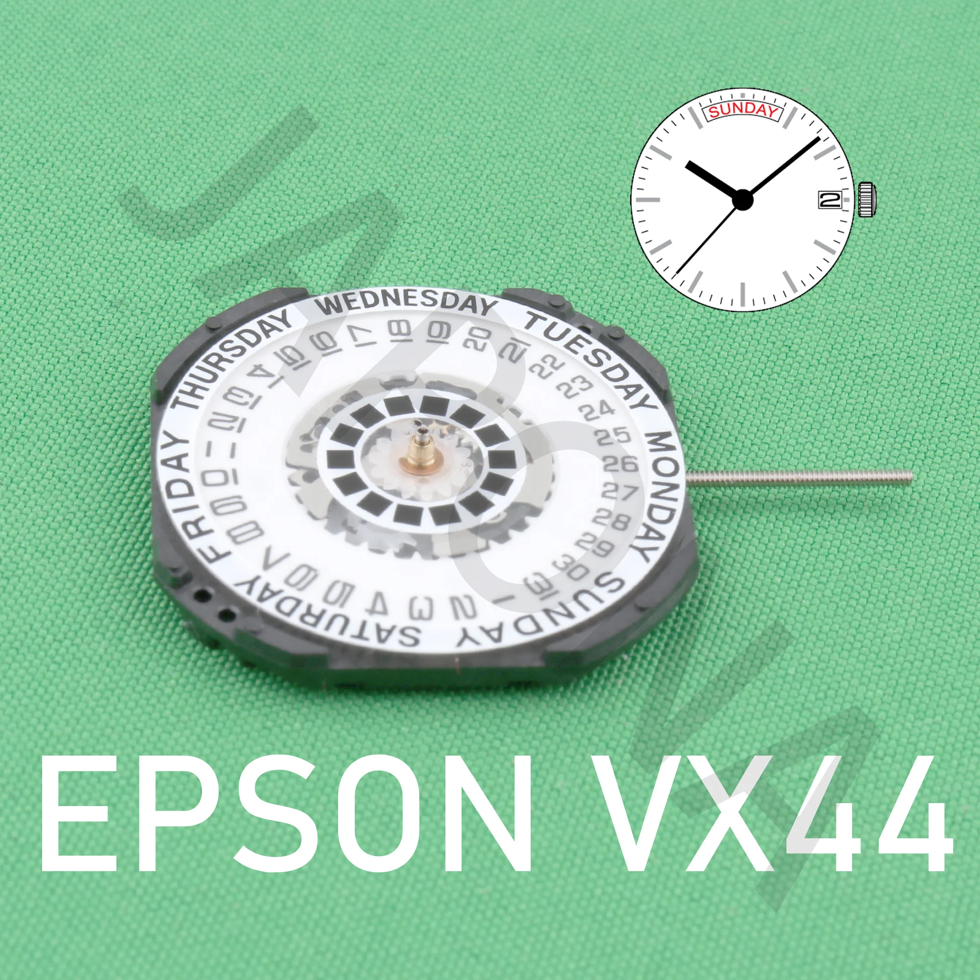 VX44 Standard movement with date Calendar display vx44 movement