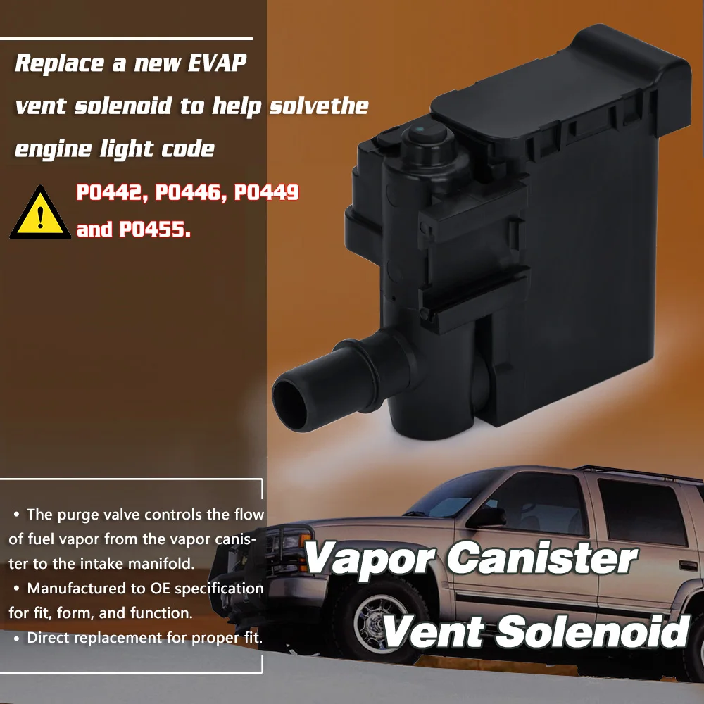 Vapor Canister Purge Vent Solenoid Valve EVAP 15759044 for 99-04 Cadillac GMC Chevy Silverado Suburban Tahoe LZ-VPS03