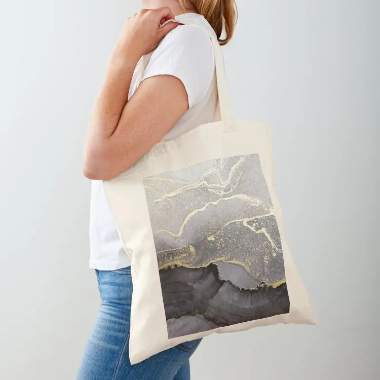 

Elegant black gold marble ink abstract painting Tote Bag tote bag woman sacs de shopping canvas tote bag custom bags