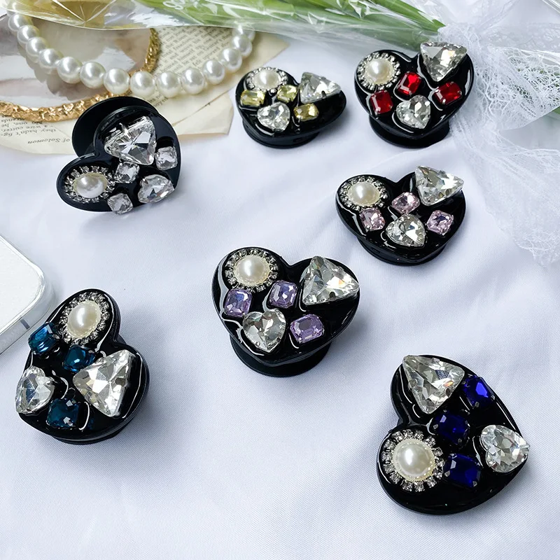 

Корейская оригинальная паста со стразами, роскошный силиконовый держатель для подушки безопасности для телефона, кольцо с пряжкой, складное кольцо для хранения, аксессуары для телефонов