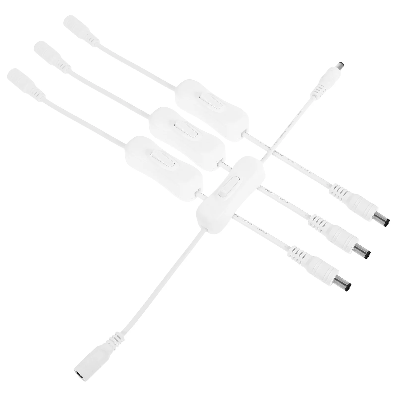 

4pcs DC Power Switch Cable 2A Rated On/Off Button Electrical Light Switches Floor Lamp Switch Extension Cable For Led Power Cord