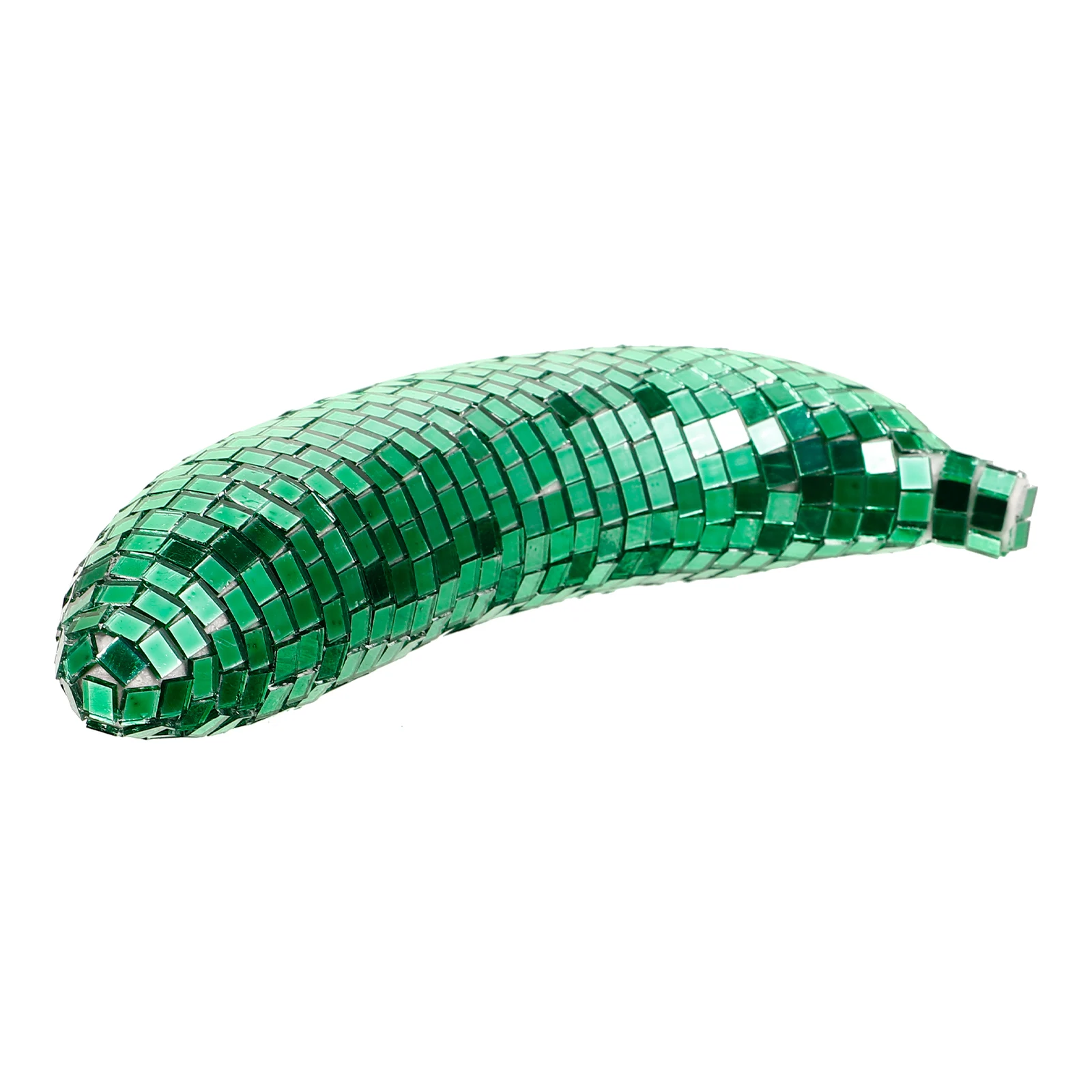

Mirrored Banana Ornaments Fruit Decorations Green Realistic Artificial Fruits Disco Party Supply Tabletop Decor Home Accessories