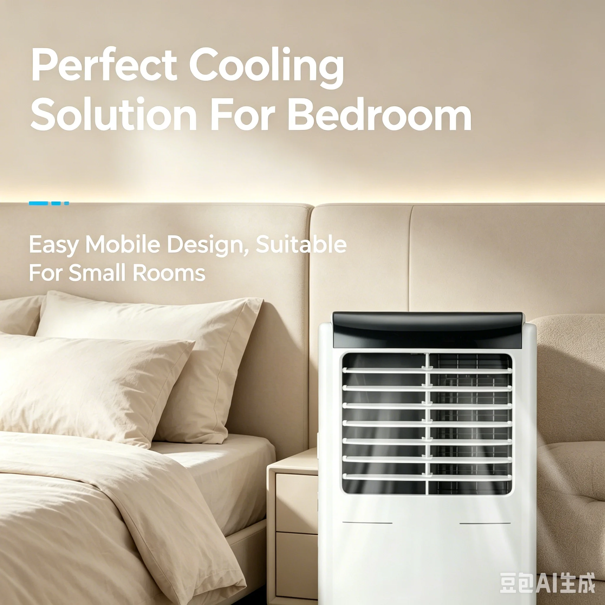 Household Portable Cooling Heating Mobile Air Conditioner Vertical Small Standing Unit No External Installation Required