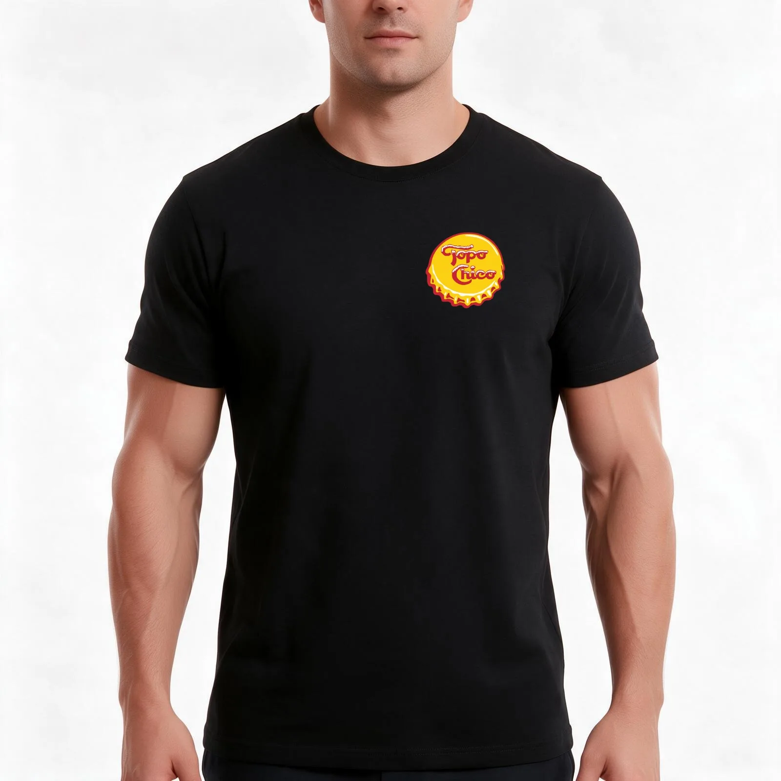 Topo Chico Bottle Cap T-Shirt Summer Casual Cotton Tee Oversized Streetwear Tops Vintage Graphic Print Unisex Men Women