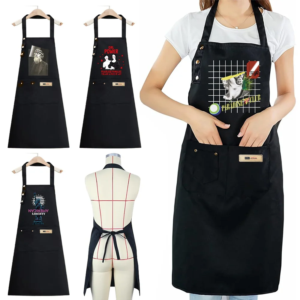 Premium Adjustable Apron Waterproof, Oil-Proof ,Multiple Pockets& Comfortable for All Cooking Enthusiasts sculpture Serise