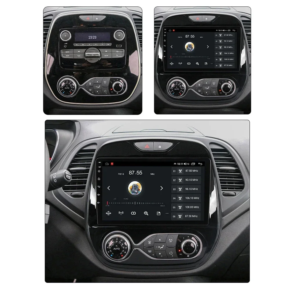 8 Core Android 13 2 Din Radio Wifi for Renault Kaptur Captur 2016 - 2019 Carplay Car Multimedia Video Player Carplay 4G Gps Dvd