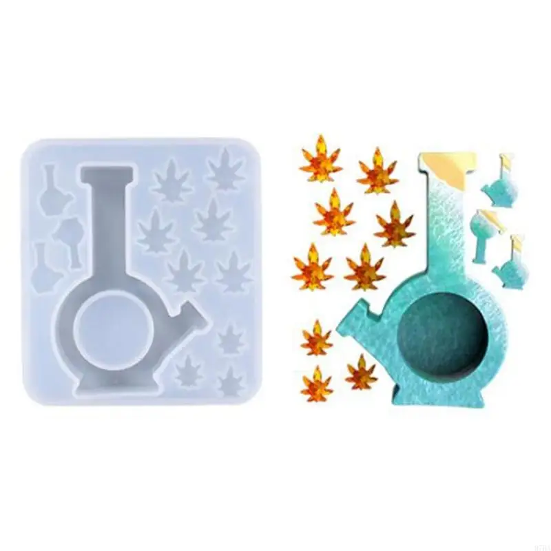 

97BA Pendant Epoxy Resin Mold Keychain Pendant Silicone Mould Casting Resin Mold DIY Crafts Jewelry Mold