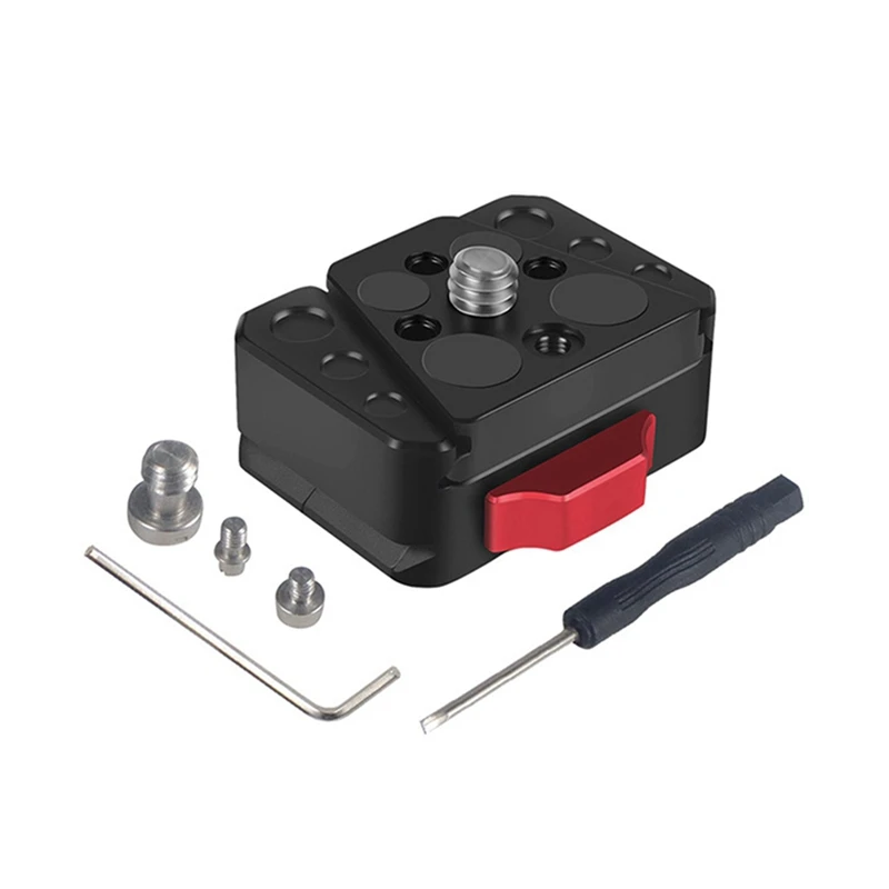 Anti-Shake Quick Release Base 1/4 Universal V-Type Quick Release Plate Sports Camera Quick Release Bracket