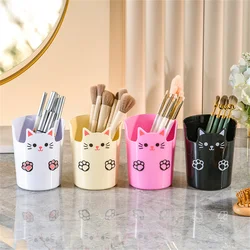 A desktop pen holder with cartoon high aesthetic value, multifunctional and large capacity desktop organizing makeup brush