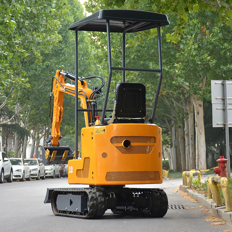 تخصيص حفارات حفارة صغيرة باجر 1.2 طن حفار زاحف صغير للعمل في حديقة المزرعة وأدوات هندسة البناء