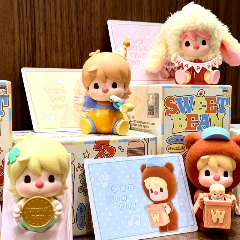 

Popmart Sweet Bean Days Of Sparkles Series Blind Box Surprise Mystery Box Cute Collectible Anime Action Figure Kawaii Kids Gifts
