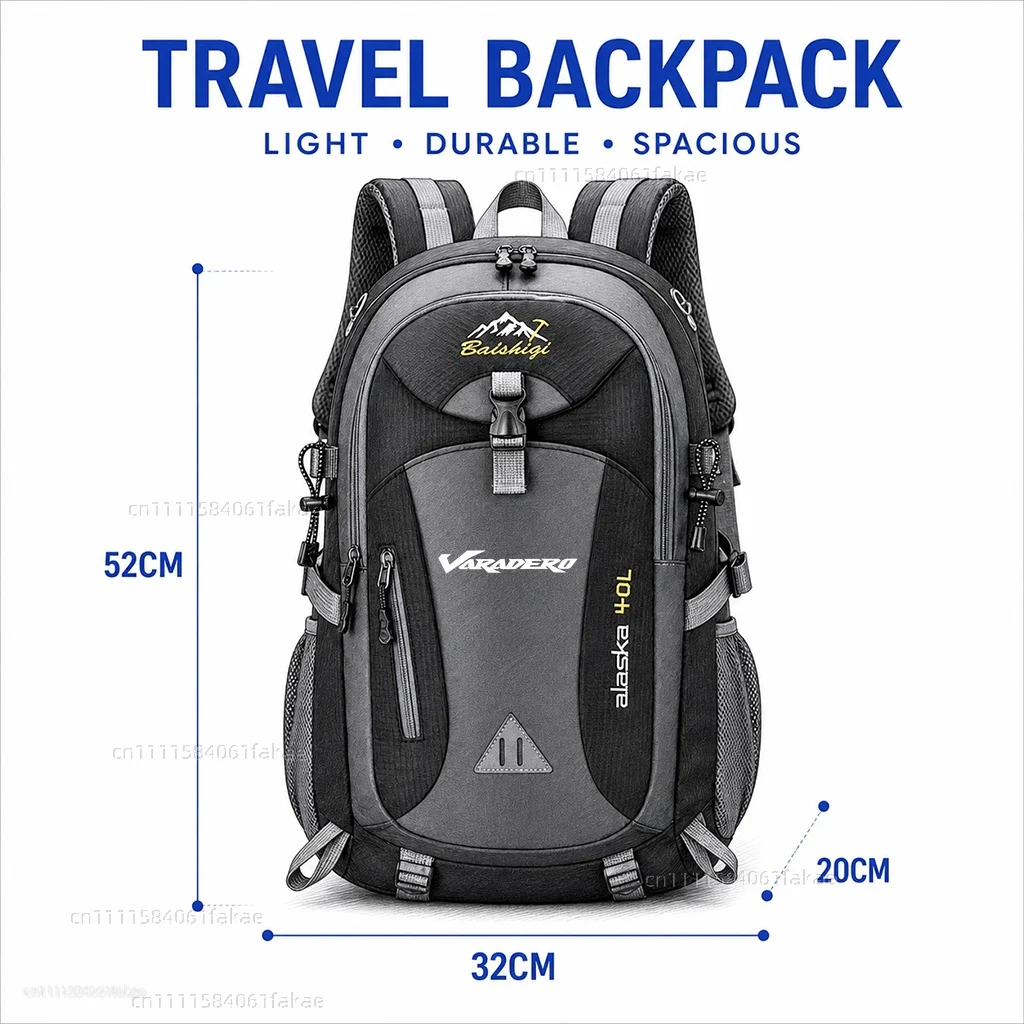 For Honda Varadero XL1000 XL 1000 125 V XL1000V XL125V XL125  Motorcycle Backpack 40L Waterproof Travel Backpack Outdoor Hiking