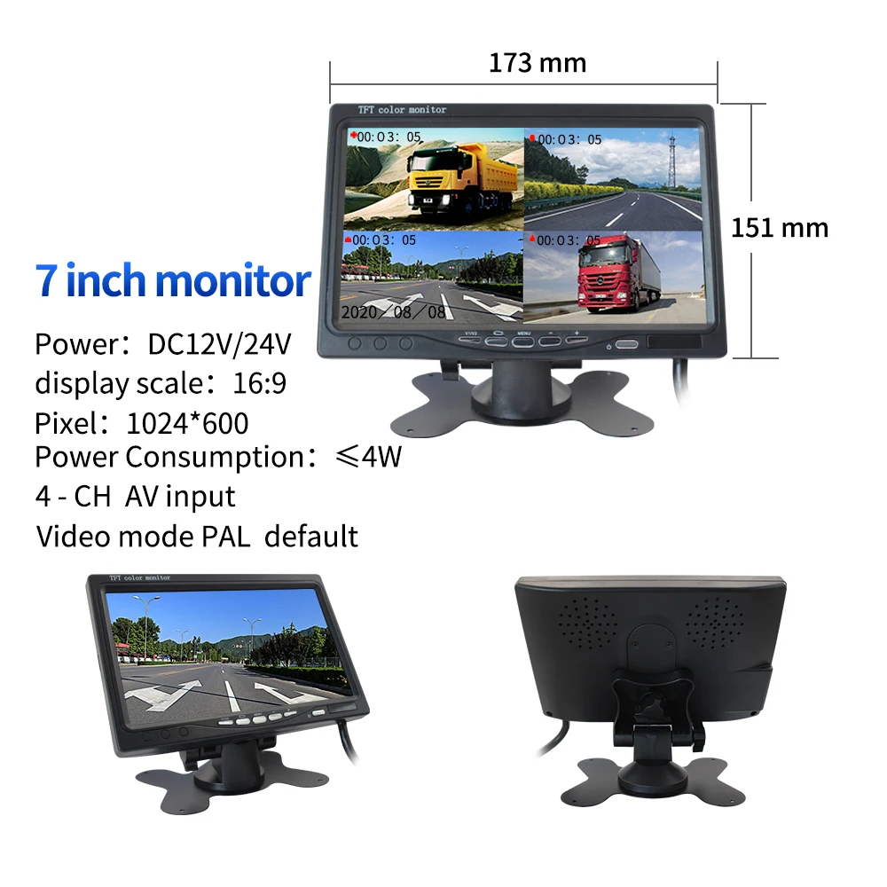 720P/1080P 4G 5G Wifi 4ch/6ch/8ch SD/HDD Car School Bus Truck Mobile DVR Kits Surveillance System
