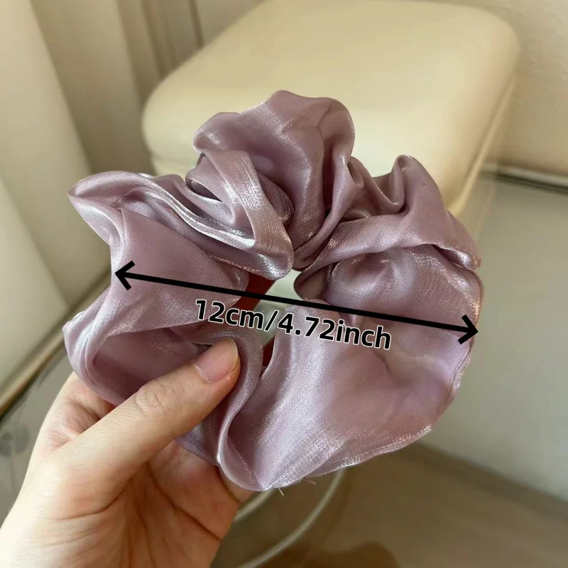 ยางมัดผมผ้าซาตินลายโพลก้า