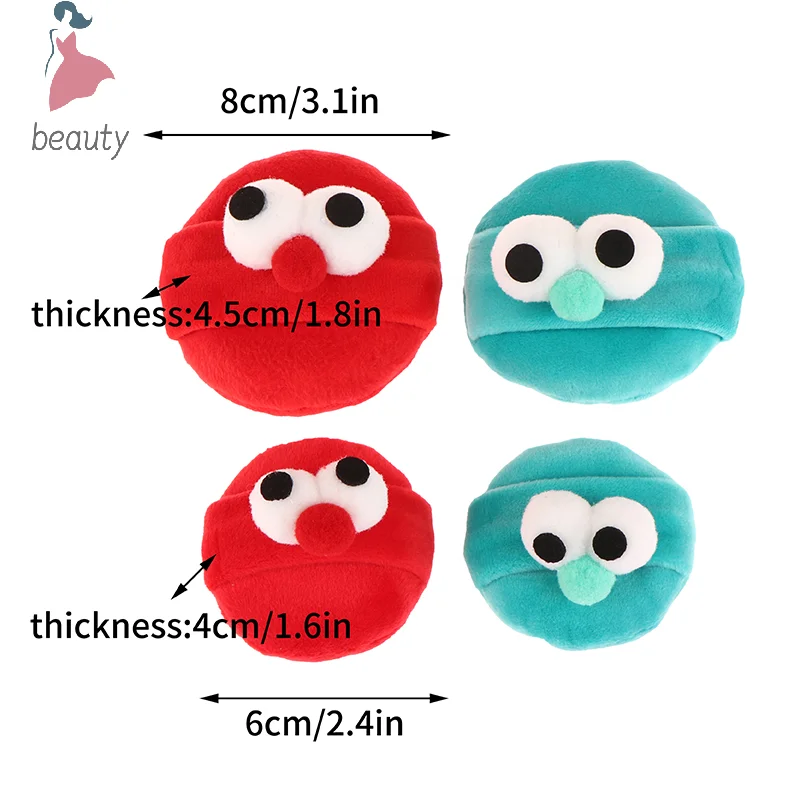 Cartoon Big Eyed Monster Makeup Cosmetic Puff Cute Cartoon Puff Portable Soft Cosmetic Puff Women Make Up Tools