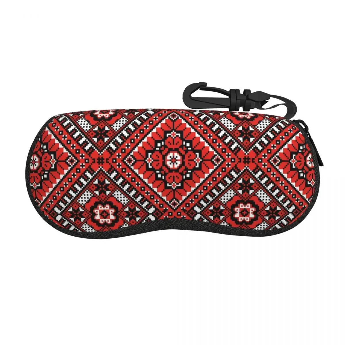 Custom Ukrainian Traditional Embroidery Shell Glasses Case Unisex Fashion Vyshyvanka Eyeglasses Case Sunglasses Protector Box