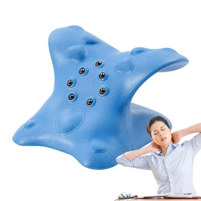 Neck And Shoulder Relaxer Cervical Spine Massage Pillow with Upper Back Massage Point Neck and Shoulder Repair Neck Relaxation