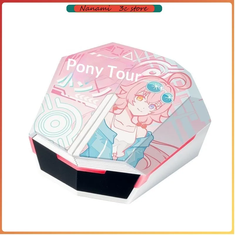 New Blue Archive Takanashi Hoshino Game Anime in Ear Style Bluetooth Earphones Digital Display Charging Pod Student Cosplay Gift
