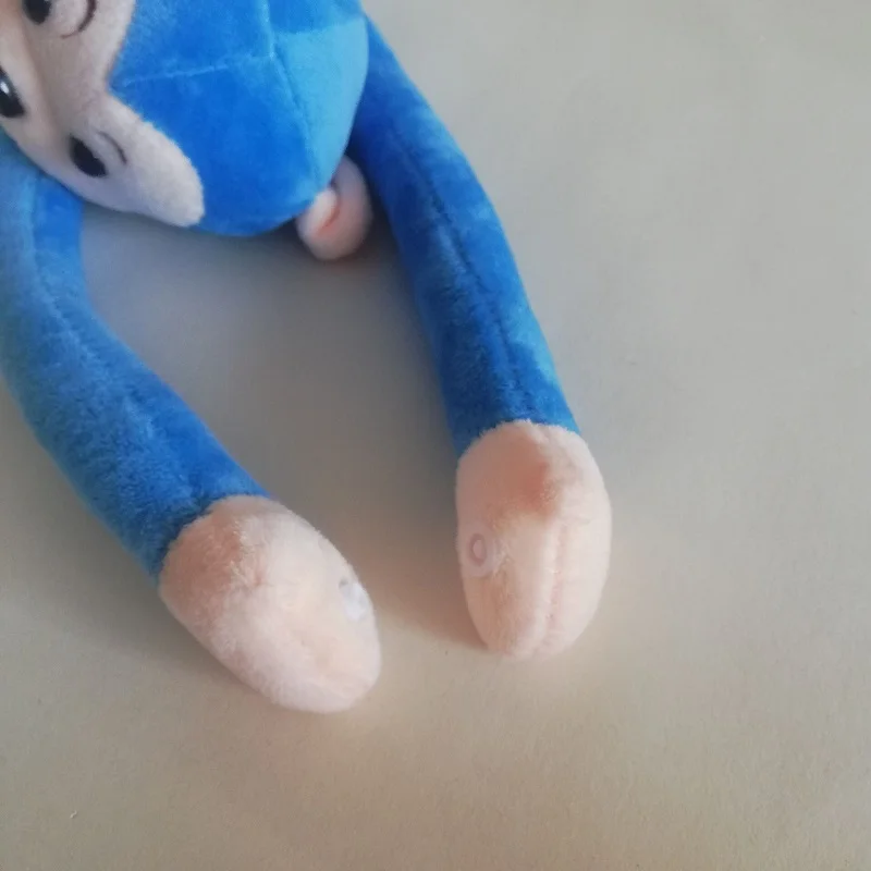 Lovely Blue Monkey Plush Toy About 40cm Prone Monkey With Fastener Button Arms Soft Doll Boys And Girls Toys Xmas Gift b5178