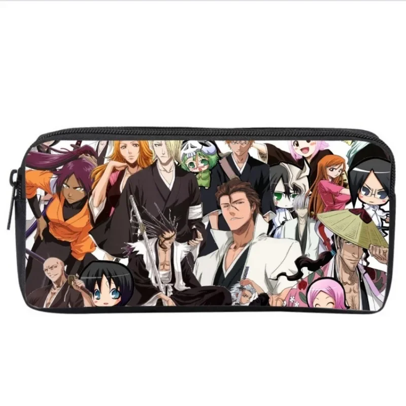 BLEAménagement-Trousse à crayons Anime pour enfants, sac de rangement pour étudiants, porte-stylo pinceau de peinture, cadeaux de vacances périphériques Anime