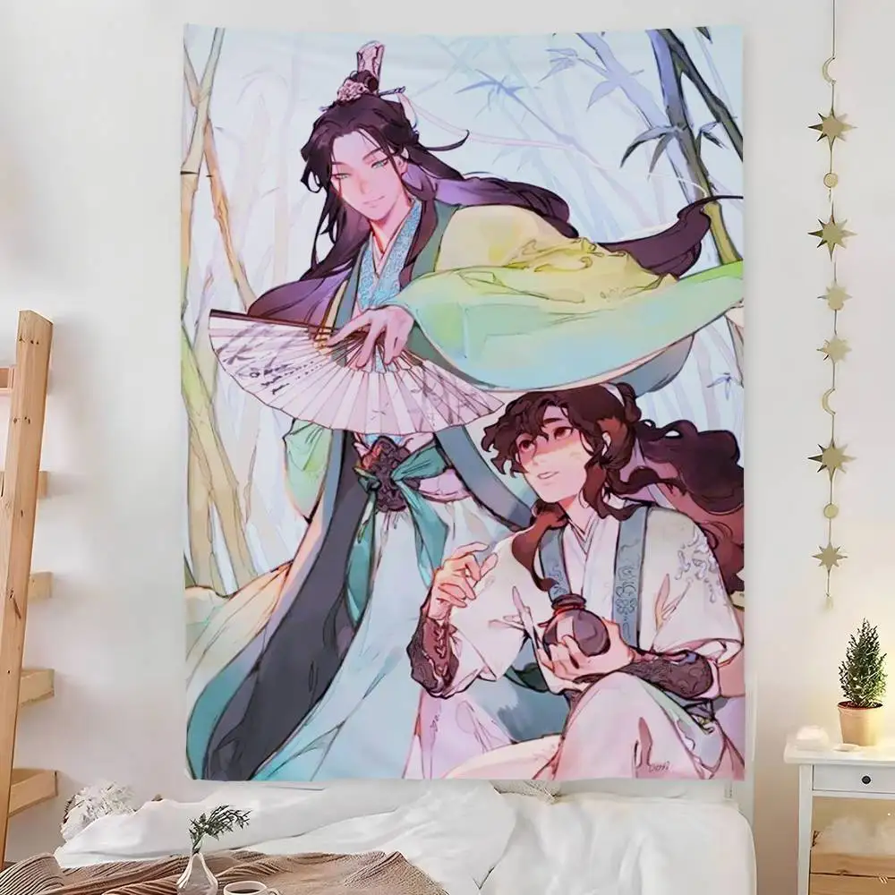 Scum Villains Self-Saving System Tapestry Bedroom Living Bar Garden Outdoor Microfiber festival Decoration Background Art Banner