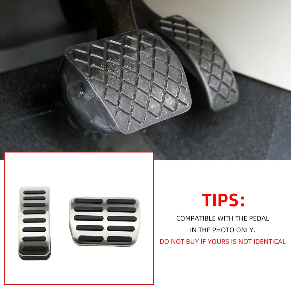 LHD Autopedale für Volkswagen Polo VW Golf 4 Bora Beetle RSi GTI R32 für Audi A3 8l Sitz Edelstahl Dead Pedal Fußstütze – Detail 1