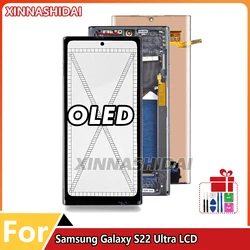 Nuovo OLED per Samsung Galaxy S22 Ultra 5G S908 S908B S908U Display LCD Touch Screen Digitizer per Galaxy S22ultra Assembly