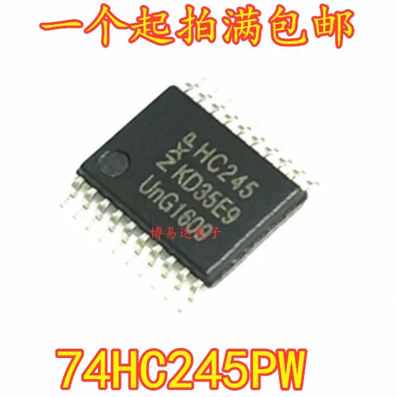 New Original 74HC245PW Screen Printed HC245 SMT TSSOP-20 Bus Transceiver Chip