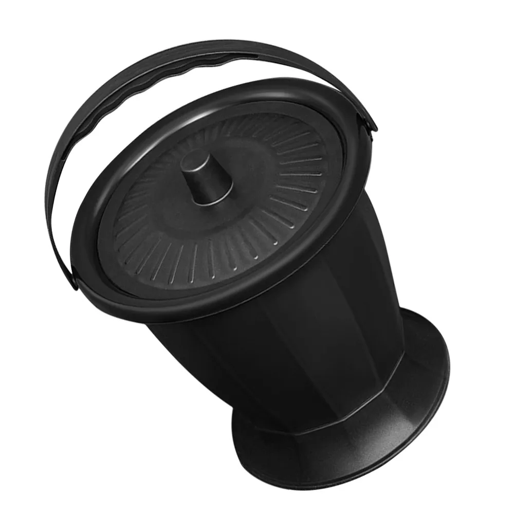 Portable Adult Toilet PP Material Spittoon Chamber Pot Thickened Cover Design Stable Non-Slip Bedpan for Elderly Pregnant