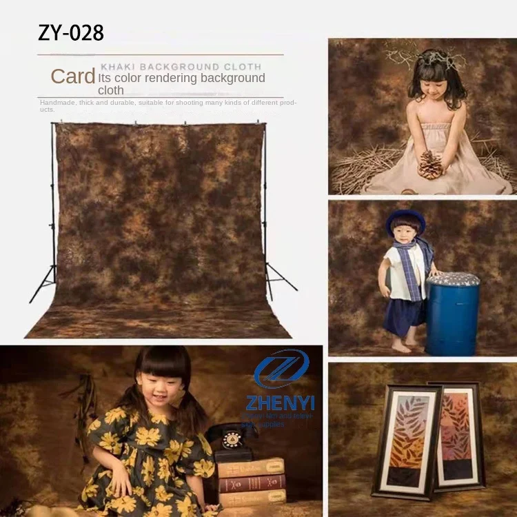 Wedding Photography Backdrops Children\'s background cloth 2.5x3m Chinese Tie Dye Cloth Vintage canvas Studio Photo Background