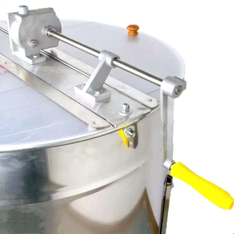 Beekeeping Tools Wholesale Export Stainless Steel 6-Frame Manual Honey Extractor with Honey Mouth