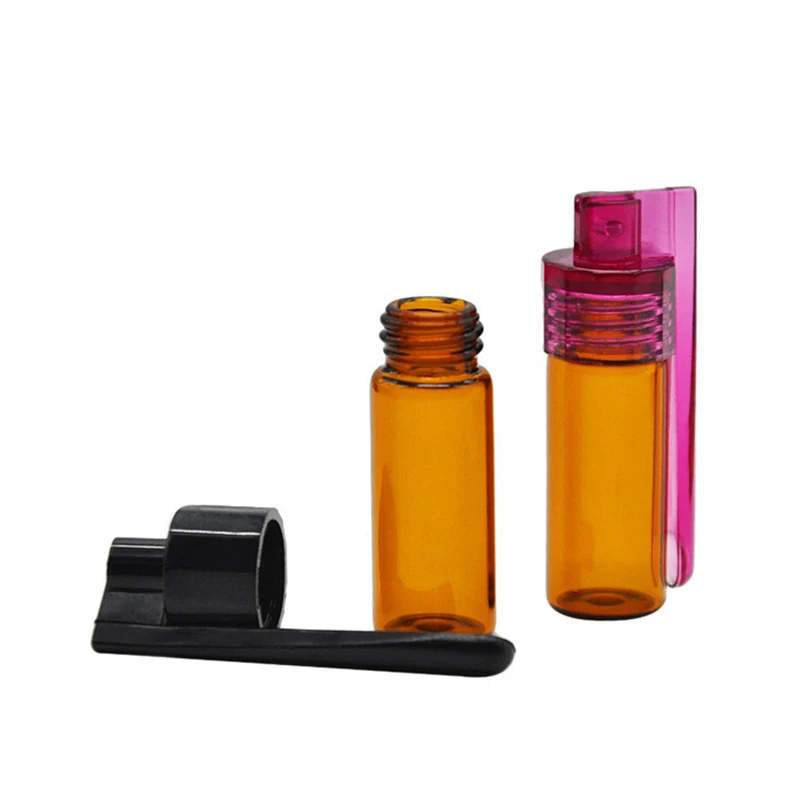 2/4 Stück 36 mm 51 mm Flaschenetui Glasflasche mit 1 Stück Funel Kunststoffabdeckung Aufbewahrungsflasche Wohnaccessoires Cooles Gadget für Männer – Detail 9