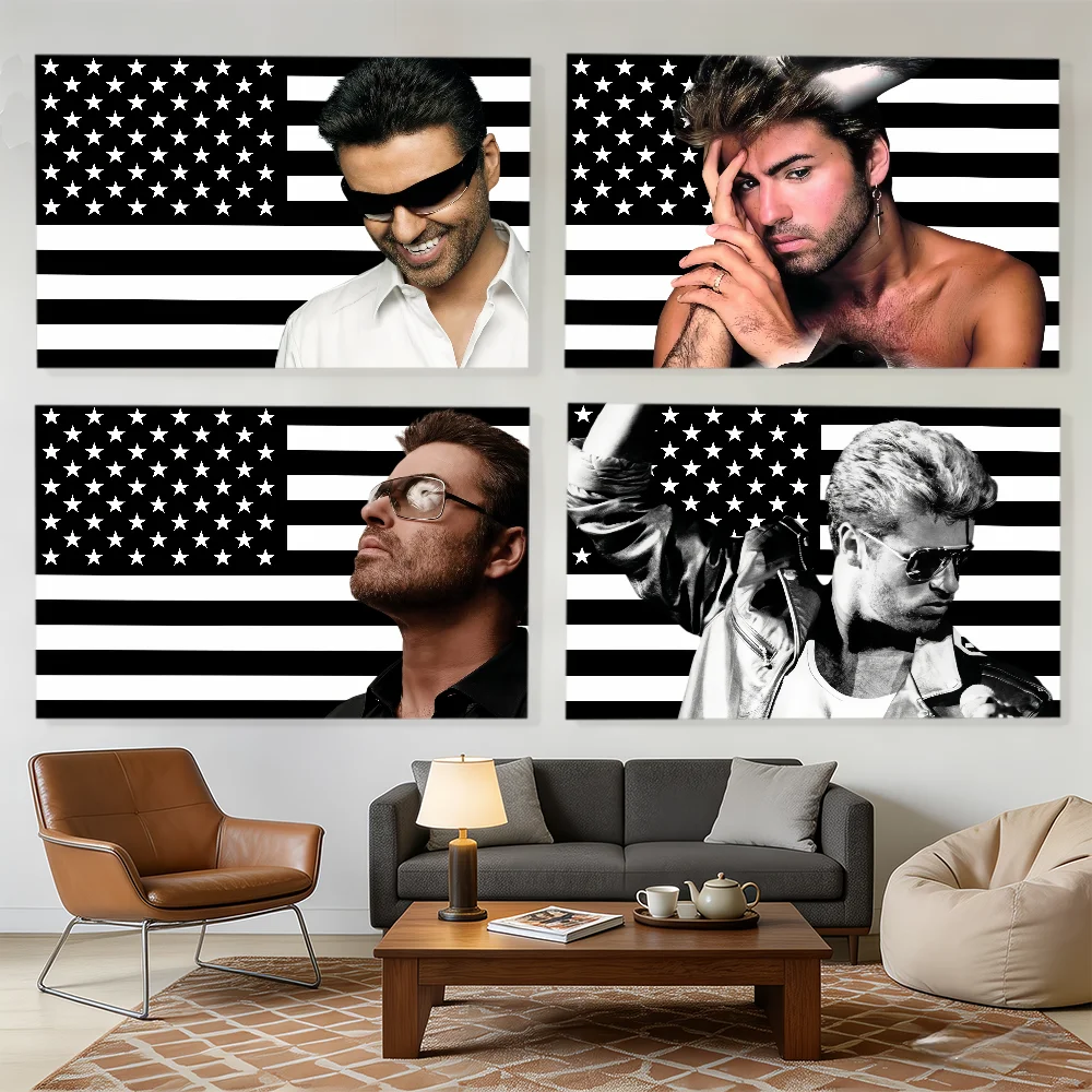 Singer George Michael flag Decorative Banners Suitable For Outdoor Camping Family Parties And Garden Walls Gift