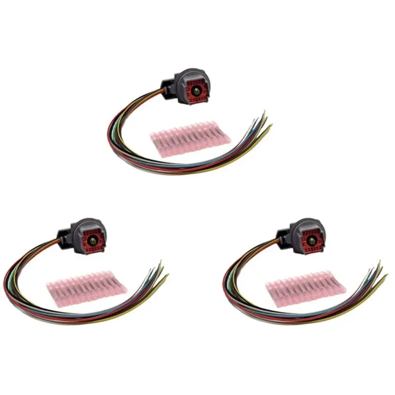 Durable 3X Solenoid Valve Repair Kit 5R55S 5R55W Wire Harness Pigtail Repair Kit For Shift Solenoid (99622)