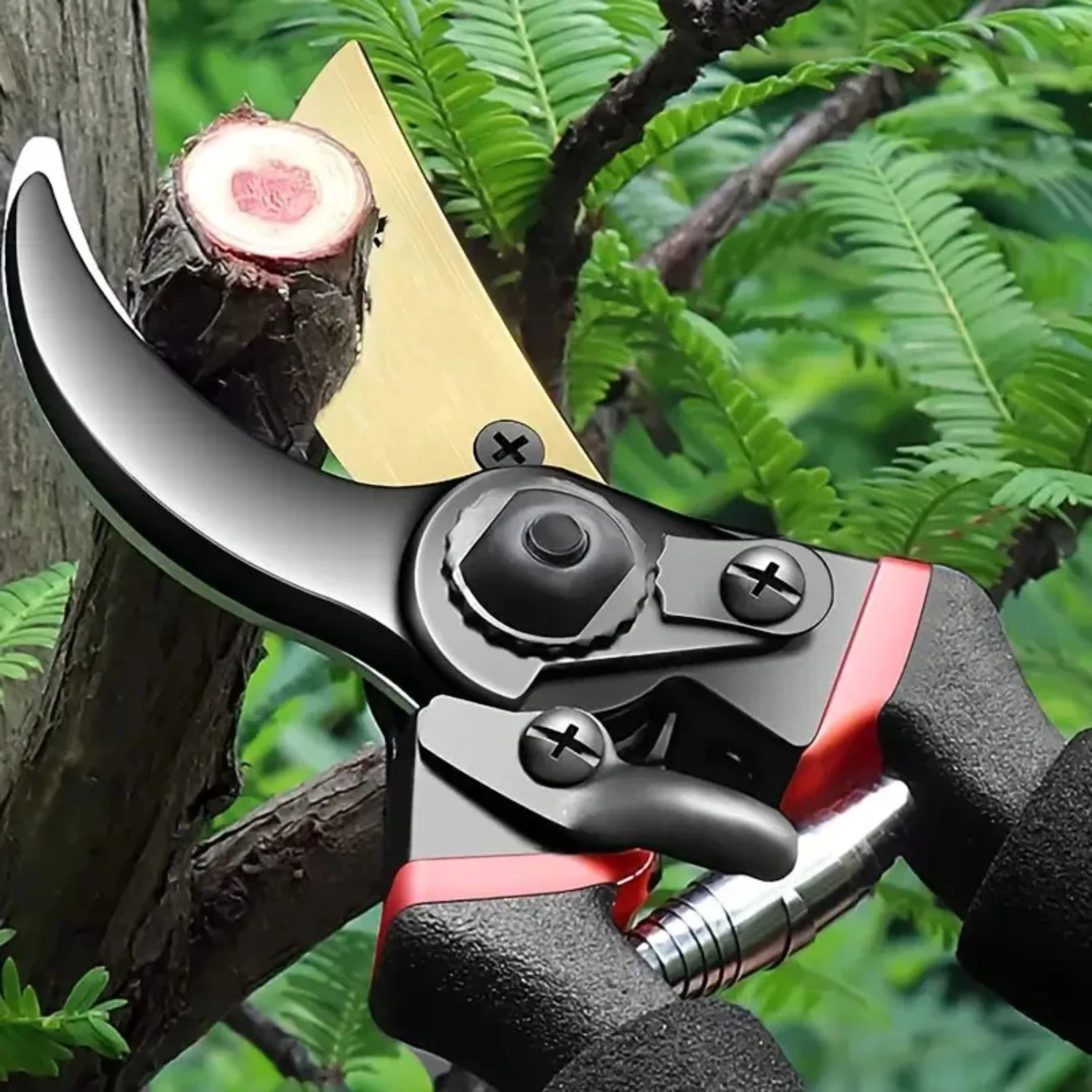 High-Quality Stainless Steel Garden Pruning Shears - Professional Ergonomic Trim Tool for Plant Branches - Precision Hand Pruner