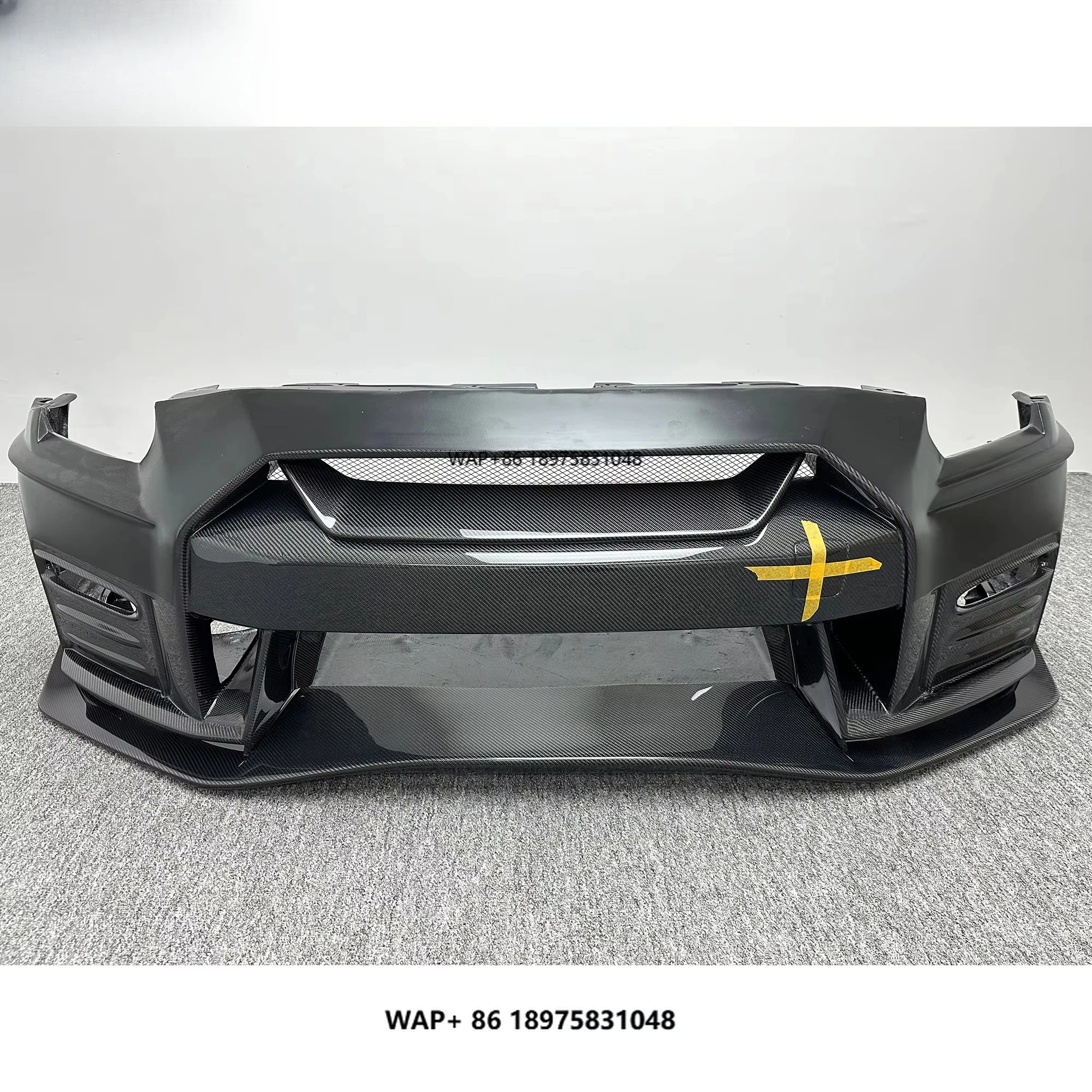 MY17 N Style Car Half Carbon Fiber Body Kit Front Bumper for Nissan-GTR R35 2008-2016
