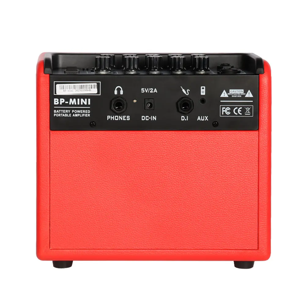 Bateria Musical Profesional COOLMUSIC BP-MINI 30-Watt Acoustic Guitar Amplifier Music Instruments Speaker Red Color